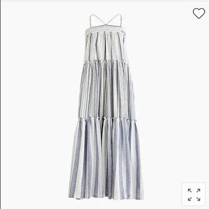 J.Crew Chambray cover-up dress in stripe
